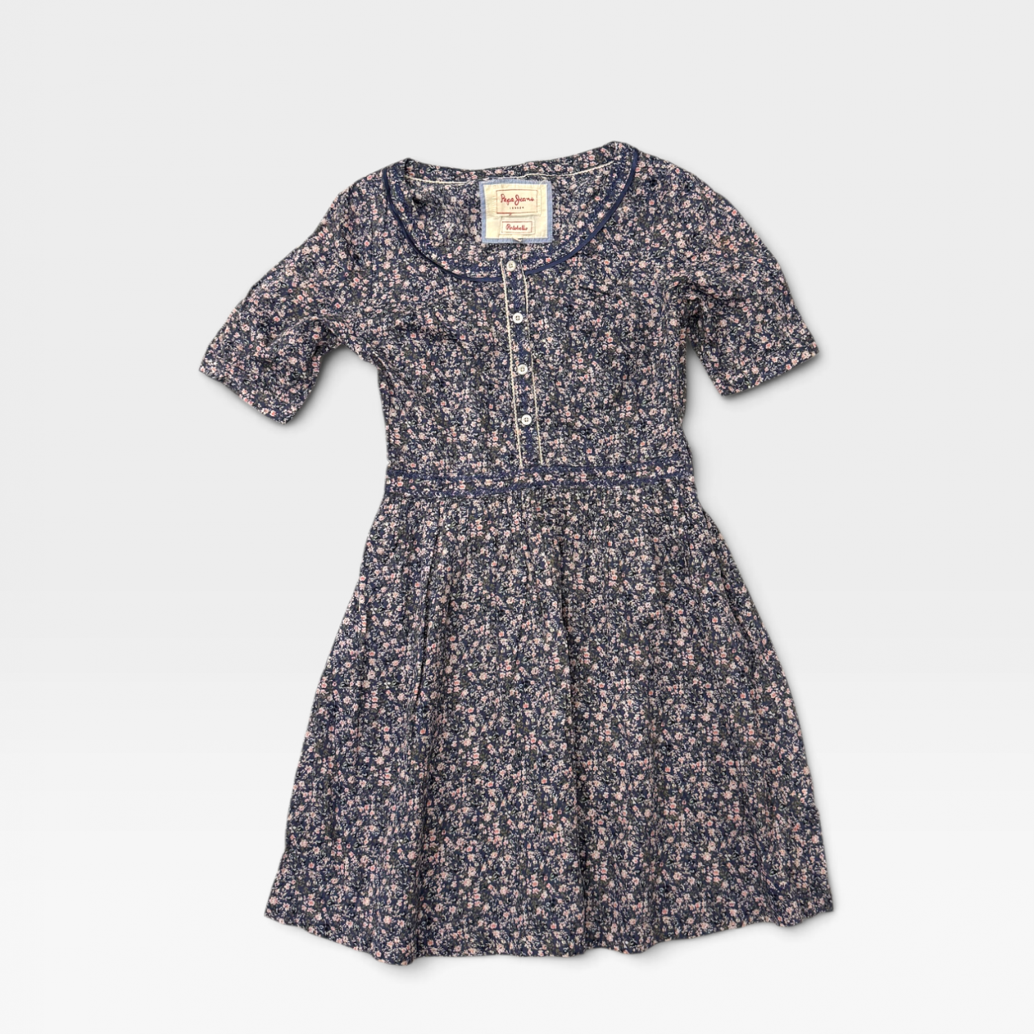 Pepe Jeans London Γυναικείο Floral Φόρεμα Mini Vintage Style / Pre-Owned